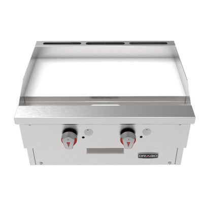 Drago PG-2 SLIM Plancha Frente 61 cm Gas 2 Controles Acero Inoxidable -  - Drago - KitchenMax Store