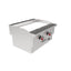 Drago PG-2 SLIM Plancha Frente 61 cm Gas 2 Controles Acero Inoxidable -  - Drago - KitchenMax Store