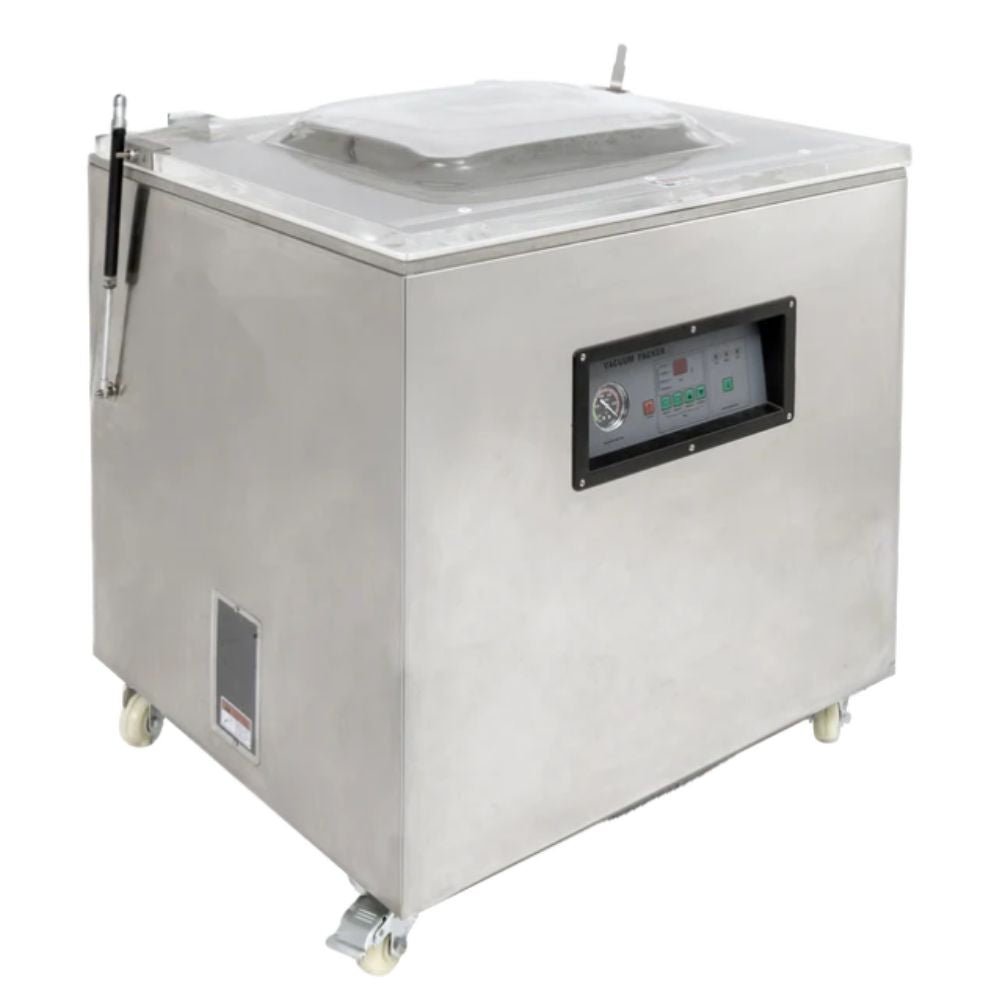 Empacadora al Vacío Migsa DZQ-800B, 83 x 64 x 99 cm, en acero inoxidable.
