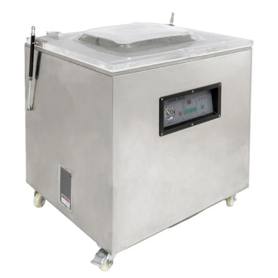 Empacadora al Vacío Migsa DZQ-800B, 83 x 64 x 99 cm, en acero inoxidable.