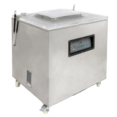 Empacadora al Vacío Migsa DZQ-800B (con Gas), carnes legumbres, en acero inoxidable.
