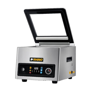 EMPACADORA RHINO EVAC-4P | Empacadora al Vacío | Barra de Sellado: 270 x 15 mm | Solidos Líquidos Polvos Restaurante Cocina Industrial Carnicería Hotelería Negocio