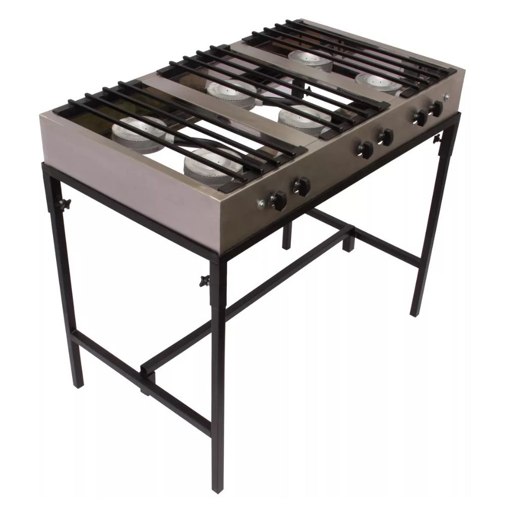 ESTUFA KITCHENMAX STORE MLM1649515190 | Estufa | Acero Inoxidable | 6 Quemadores | Restaurante Hotel Comedor