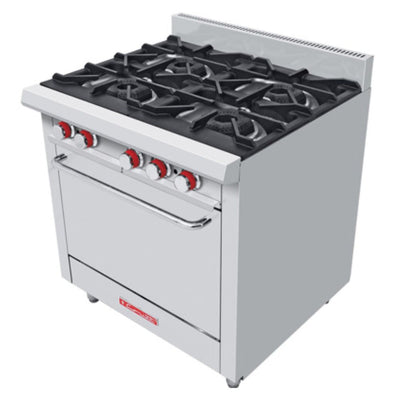 ESTUFA CORIAT EC-4-HG DE PISO HD | Estufa | 4 Quemadores |  1 Horno | Gas | Restaurante Pastelería Cenaduría Bar Cocinas Fondas Restaurantes Cenadurías Comedores Industriales Preparación de Alimentos Cocción
