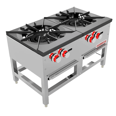 Estufón Coriat EC-2T Master, en acero inoxidable.