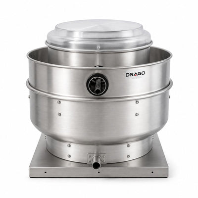 Extractor de Aire Drago ED-10-NV-01, 20 litros, en acero inoxidable.