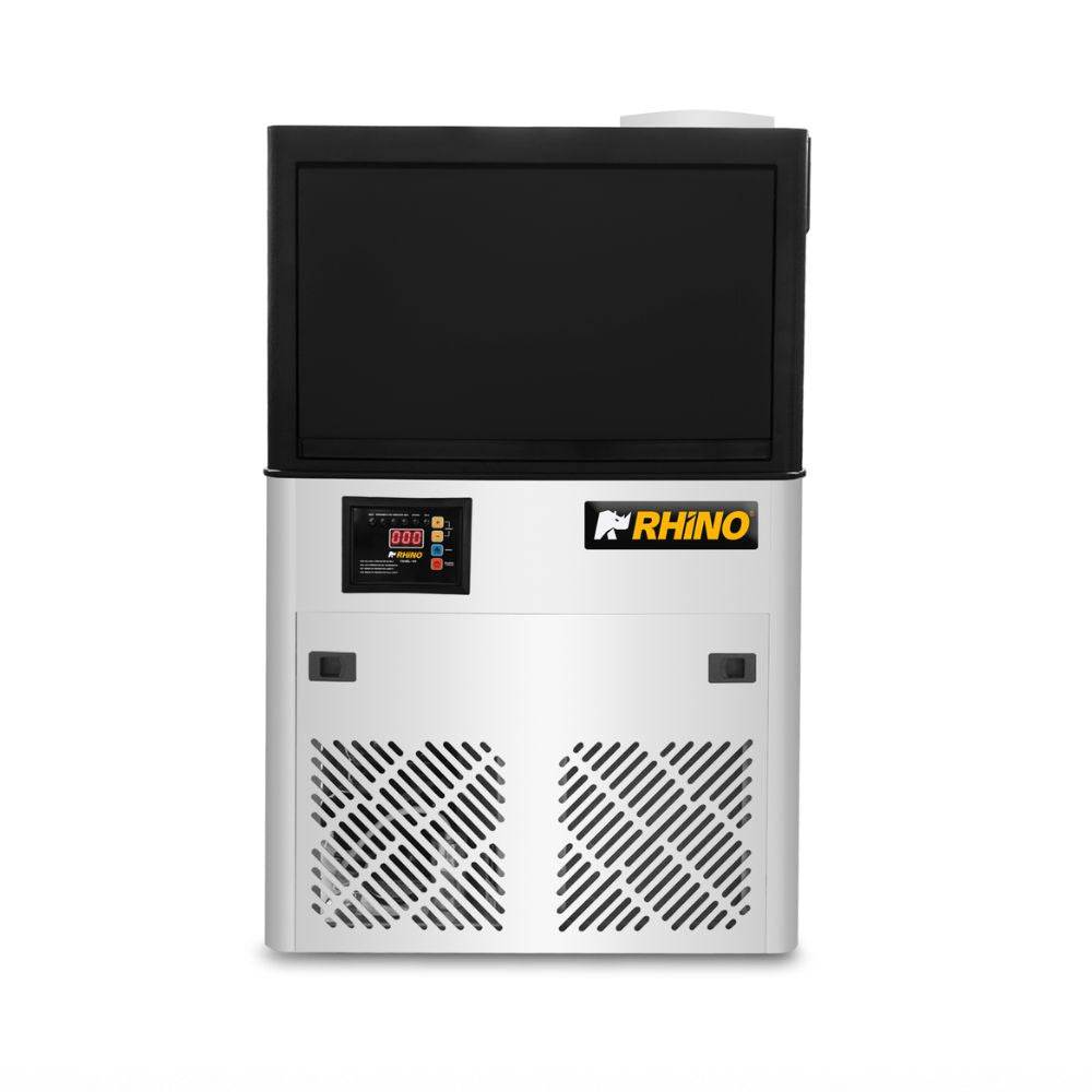 FÁBRICA DE HIELO RHINO FAHIEL-40 | Fábrica Multifuncional de Hielo en Cubo | Producción 36 kg por Día | Capacidad de Almacenamiento 15 Kg | Hotel Restaurante Oficina