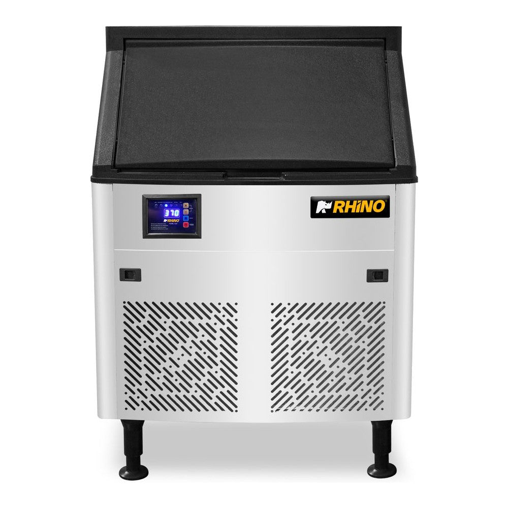 Fábrica de Hielo Rhino FAHIEL-100, fábrica de hielo en cubo, en acero inoxidable.
