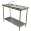 FREGADERO KITCHENMAX STORE MLM1490668608 | Fregadero Doble | Acero Inoxidable | Puesto Negocio Limpieza