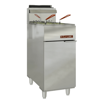 Freidora Coriat TURBO-20-3Q Master, en acero inoxidable.