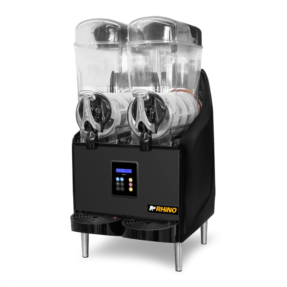 Granizadora Rhino MAGRA-2TX, máquina granizadora premium, en acero inoxidable.