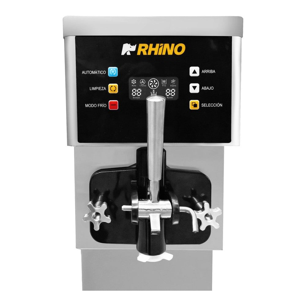 Máquina de Helado Rhino HELA-10, producción 10 l/h, en acero inoxidable.