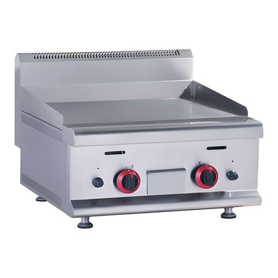 Plancha Migsa HGR-606, plancha 60 cm, en acero inoxidable.