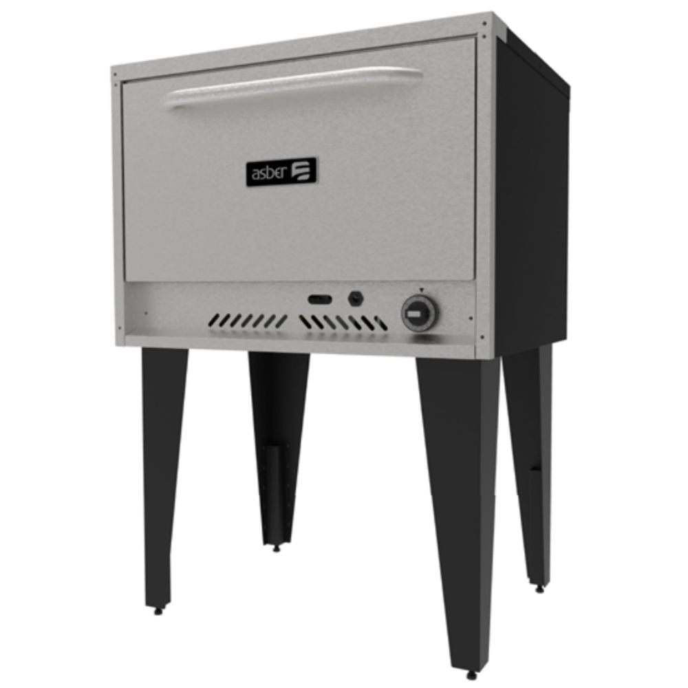 HORNO ASBER AEO-36 | Horno Pizzero Estático | 1 Parrilla |  Paneles porta-mandos | Gas | Acero Inoxidable | Pizzería Restaurante Hotel | Negocio Cocción Cocina Puesto de Comida Comedor Industrial Comedor Cocina Industrial Negocio Alimentos