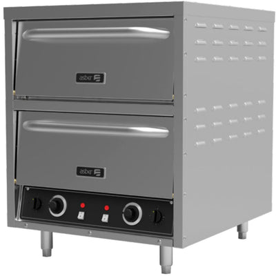 HORNO ASBER AEPO-26-E STACK | Horno Pizzero | Eléctrico Doble | Gas | 4 Piedras Refractarias | Pizzería Cafetería Restaurante | Horno Pizzero Piedra Refractaria Gratinador Tostador Alimento Masa Virote Cocción Masa Rejilla Comida Hotel Restaurante Comedor Industrial Bisagra Cortes Panadería Negocio Comercial Austenítico Doble Gaveta Foco Indicador de Encendido Porta Mandos Negocio Comercial Paredes Aisladas