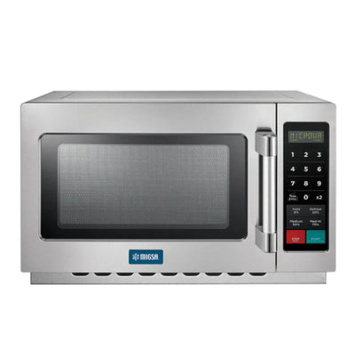 MIGSA MC09D | Horno Microondas | Alimentos Palomitas Comida Rápida | Temporizador | 5 Niveles | Acero Inoxidable | Bistrós Cocinas Industriales Hoteles Restaurantes Bareas Pizzerías Tienda Autoservicio Oficina Cocción