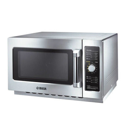 MIGSA MC12A | Horno Microondas | Calentamiento de alimentos | Temporizador | 5 Niveles | Acero Inoxidable | Bistros Cocinas Industriales Hoteles Restaurantes Bareas Pizzerias