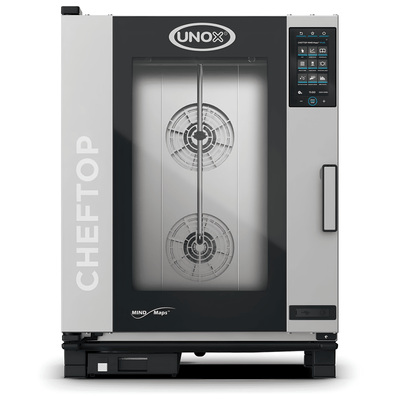Horno Unox XEVC-1011-EPRM-MS, horno combinado, en acero inoxidable.