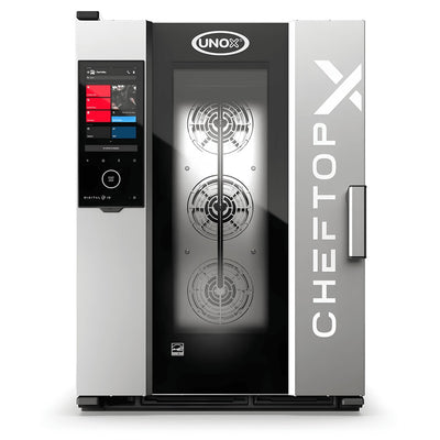Horno Unox XADA-1011-GXRS-NP, horno combinado, en acero inoxidable.