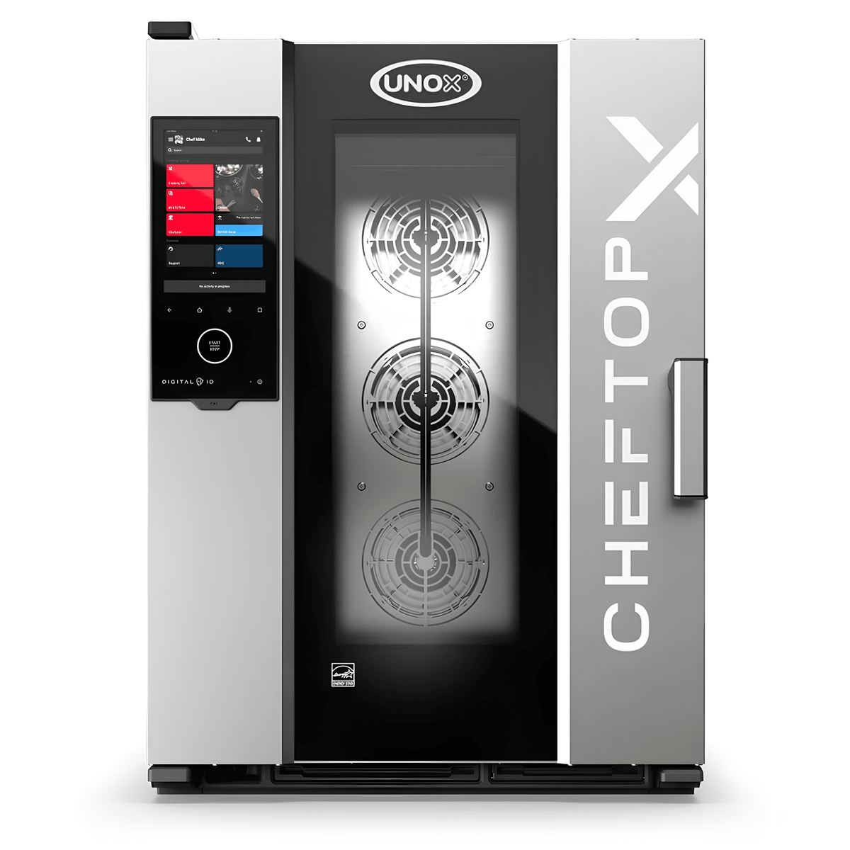 Horno Unox XADA-1011-GXRS-NP, horno combinado, en acero inoxidable.