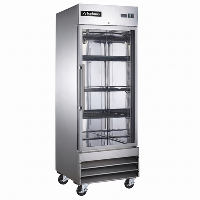 Icehaus CV-1PC-SS-01 Congelador Vertical 1 Puerta Cristal 23 Pies - 650 Litros