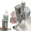 SIERRA KITCHENMAX STORE SIERRC | Sierra Carne y Hueso | 110V | Acero Inoxidable | Aluminio Fundido | Cocina Carnicería Supermercado Carne Congelada Res Puerco Pollo Pescado