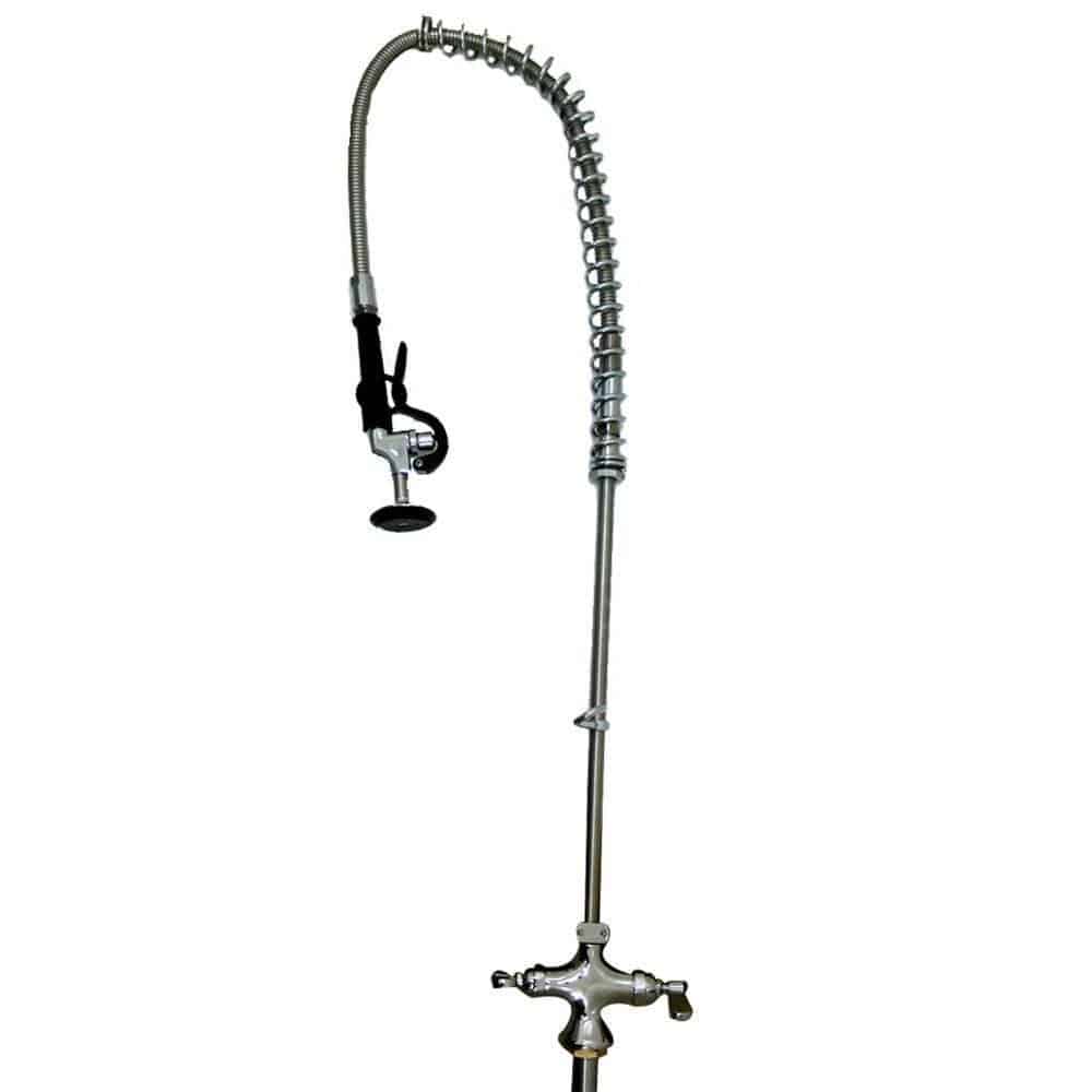 LLAVE ASBER 98001-1 | Llave De Prelavado | Grifo | Tipo Ducha | Acero Inoxidable | Gris | Acabado Cromo | Lavado Trastes Platos | Grifo Tipo Ducha | Acero Inoxidable | Negocio Cocina Restaurante