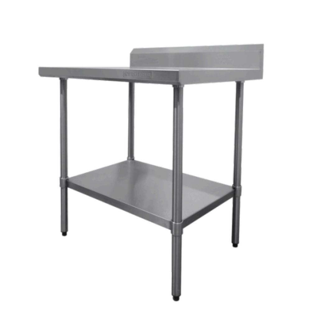 MESA INTERNATIONAL MCL.90 | Mesa con Lambrín | Frente 90 cm | Acero Inoxidable | Restaurante Cocina Industrial Cafeterías Servicios de Alimentos Comedores Industriales Cocinas