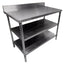 MESA MINDEJAL MLM1628951013 | Mesa a Pared | Acero Inoxidable | Frente 110 cm | Acero Inoxidable | Cocina Industrial Restaurante Bar  Superficie Resistente Fácil Limpieza Durabilidad Higiénica Anticorrosiva Uso Intensivo Multiusos Estabilidad Preparación De Alimentos Resistente Al Calor