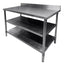 MESA MINDEJAL MLM1628951013 | Mesa a Pared | Acero Inoxidable | Frente 110 cm | Acero Inoxidable | Cocina Industrial Restaurante Bar  Superficie Resistente Fácil Limpieza Durabilidad Higiénica Anticorrosiva Uso Intensivo Multiusos Estabilidad Preparación De Alimentos Resistente Al Calor