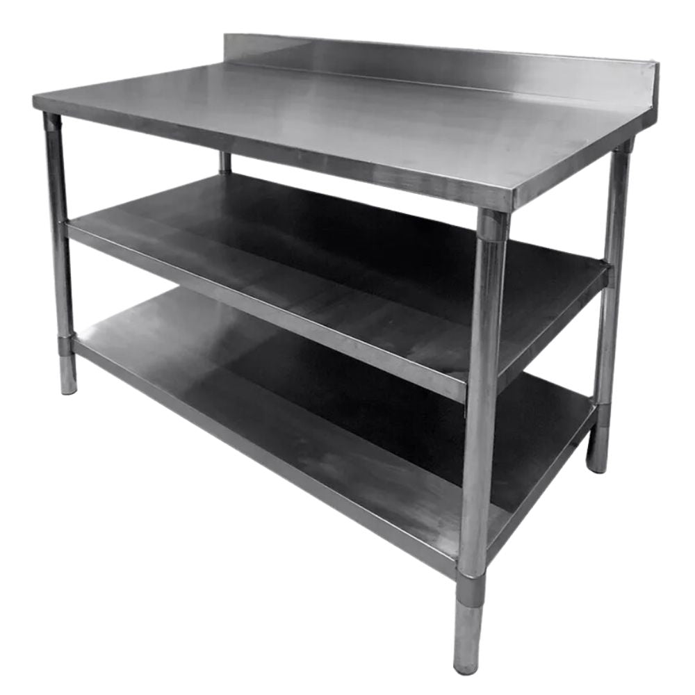 MESA MINDEJAL MLM1628951013 | Mesa a Pared | Acero Inoxidable | Frente 110 cm | Acero Inoxidable | Cocina Industrial Restaurante Bar  Superficie Resistente Fácil Limpieza Durabilidad Higiénica Anticorrosiva Uso Intensivo Multiusos Estabilidad Preparación De Alimentos Resistente Al Calor