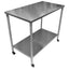 MESA KITCHENMAX STORE MLM1632677814 | Mesa con Rodajas | Frente 110 cm | Acero Inoxidable | Cocina Industrial Restaurante Bar