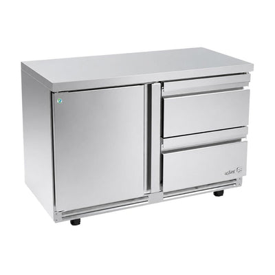 Mesa Refrigerada Asber AUTR-60-D2 P Hc, mesa bajo mostrador, en acero inoxidable.