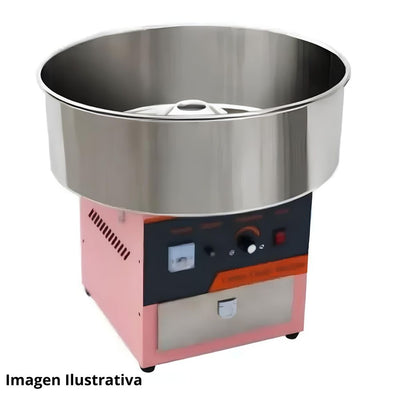 MIGSA HAG1SI | Algodonera | para Eventos Ferias Festivales | 4 - 6 Algodones por Minuto | Gas | Tazón Acero Inoxidable | Restaurante Hotel Pastelería Repostería Cotton Candy