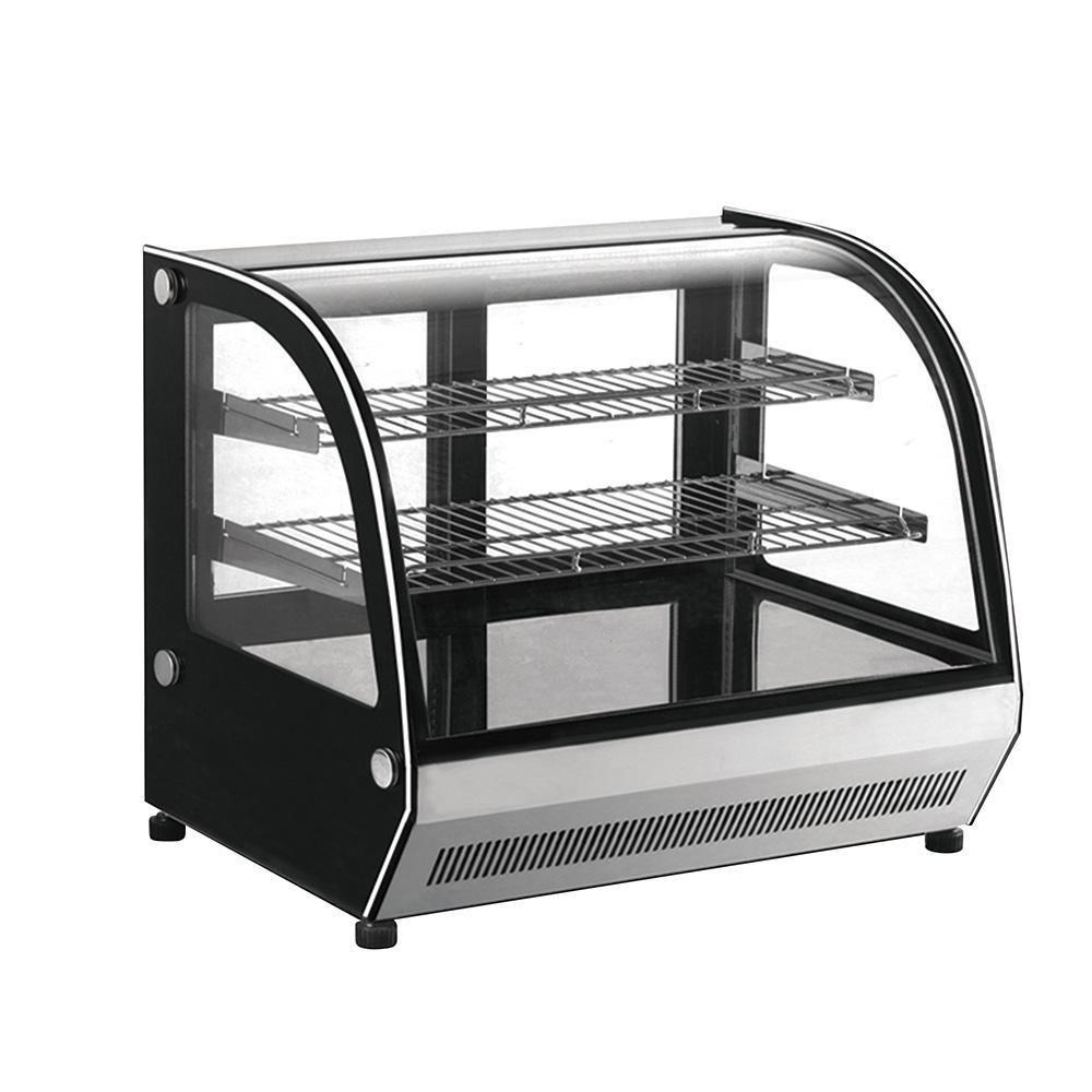 Migsa Gn-1200Ct Vitrina Exhibidora Cristal Curvo. 120 cm. 190 Lt / 6.7 pies - 110 V - Vitrinas Refrigeradas - Migsa - KitchenMax Store