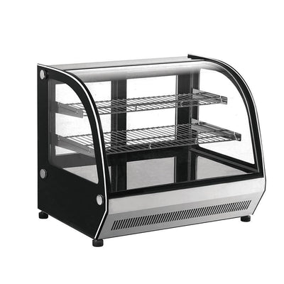 Migsa Gn-1200Ct Vitrina Exhibidora Cristal Curvo. 120 cm. 190 Lt / 6.7 pies - 110 V - Vitrinas Refrigeradas - Migsa - KitchenMax Store