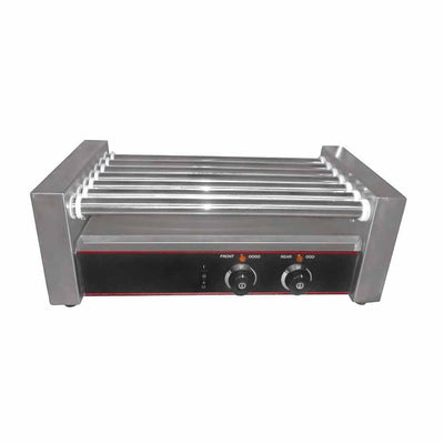 Asador Migsa HD-G9, asador de salchichas 9 rodillos, en acero inoxidable.