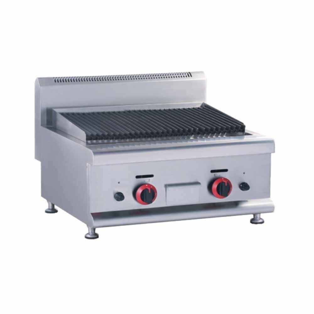 Asador Migsa HGL-607, asador grill modular frente 65 cm, en acero inoxidable.