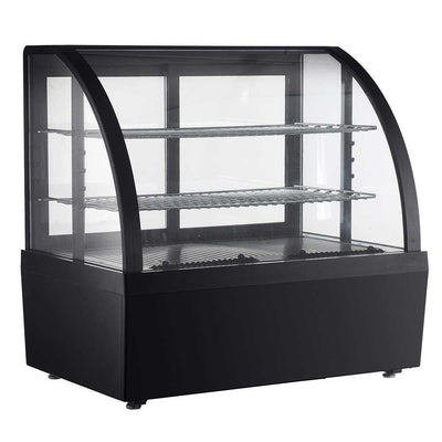Migsa Rtw-100L-3 Vitrina Refrigerada Cristal Curvo Antiempañante. 70.5 cm. 100 Lts / 3.53 pies - 110 V - Vitrinas Refrigeradas - Migsa - KitchenMax Store