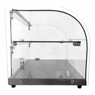 Migsa Rtz-45L Vitrina Exhibidora Neutra Cristal Curvo. 55.4 cm. 45 Lt/1.58 pies - Vitrinas Neutras - Migsa - KitchenMax Store