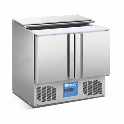 Migsa S900 Barra Fria Ensaladas Tipo Europeo 2 Puertas Restaurantes Bases Cocina Industrial Equipos Mesas Comedor Hotel Refrigeradas Comedor Banquetes Refrigerar Ensaladas.  KitchenMax.Store. Envíos seguros a todo México. Cotiza hoy mismo.