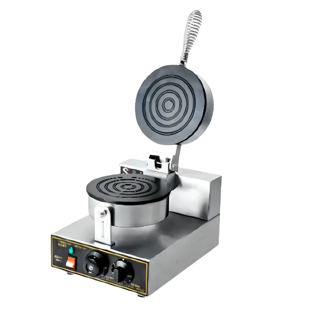 Migsa WDR-1 Wafflera con Forma de Disco Cafeterías Heladerias Paleterias Neverias Pastelerias Reposteria KitchenMax.Store