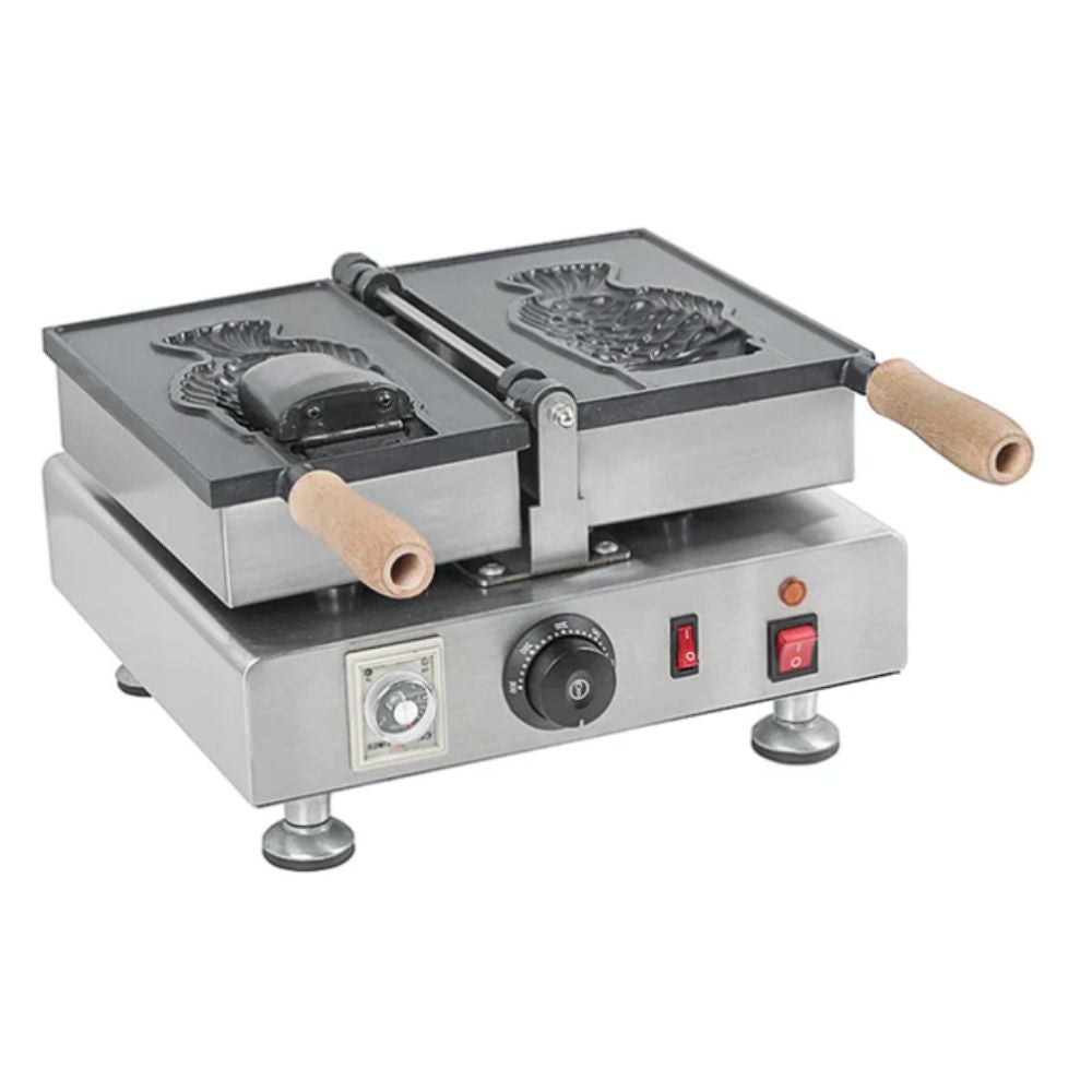 Migsa WTM-1 Wafflera en Forma de Taiyaky Forma Cono para Rellenar 1 Pieza Cafeterias Heladerias Paleterias Neverias Pastelerias Reposteria KitchenMax.Store