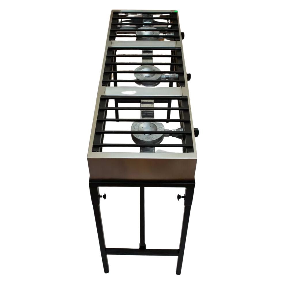 PARRILLA MINDEJAL MLM1602737412 | Parrilla 3 Quemadores | Frente 120 cm | Acero Inoxidable | Fonda Cocina Industrial Restaurante Comedores Industriales Cocina Cafetería Banquetes Fondas Zona de Comida Alimentos Cocinar Restaurantes Cocción