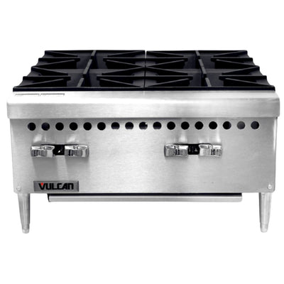 PARRILLA VULCAN VCRH24 | Estufa Parrilla a Gas | 4 Quemadores | Gas | Acero Inoxidable | Cafetería Restaurante Hotel Cocinas Fondas Restaurantes Cenadurías Comedores Industriales Preparación de Alimentos Cocción