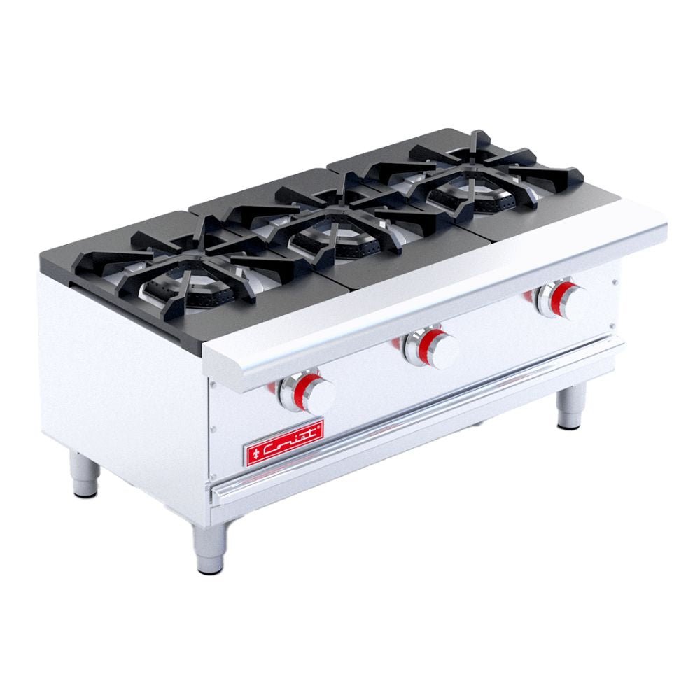 PARRILLA CORIAT PCH-3 DE MESA HD | Parrilla | 3 Quemadores | Hierro Fundido | Gas | Restaurante Hotel Industrial Comedores Hoteles Cocinas Fondas Cenadurías Comedores Industriales Preparación de Alimentos Cocción.