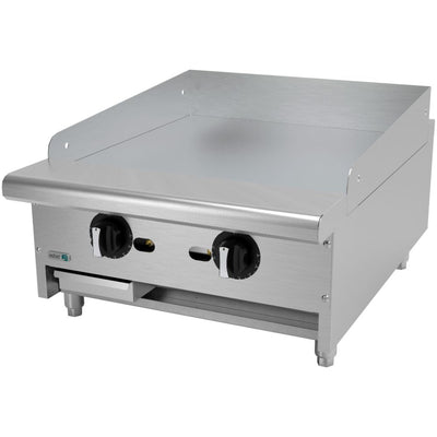 PLANCHA ASBER AETG-24-H | Plancha Termostática | 2 Quemadores | Placas en Cold-Rolled | Gas | Acero Inoxidable | Hotel Restaurante Cafetería Fonda Cold Rolled Nivelador Termostato Modular Quemadores Tipo U Piloto Charola Bandeja Grasa Gas Cocción Cocina Industrial Preparación de alimentos Cocina Industrial Lonche Snack Comida Buffet Gourmet Uso Rudo Restaurante Mariscos Cafetería Bistró Profesional