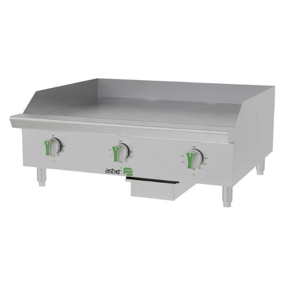 PLANCHA ASBER AETG E 36 EM | Plancha Eléctrica EMERALD LINE | 3 Resistencias | Restaurante Cafetería Carne Pollo Tacos Hamburguesas Hot Dog Tacos Barbacoa Tacos Dorados Tortas Panini Restaurante Comedor Cocina Industriales Negocio Fonda Taqueria Cenaduria