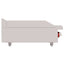 Plancha Delta 3-G, en acero inoxidable.