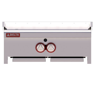 PLANCHA DELTA TY-62 | Plancha Teppanyaki Espectáculo | 61 cm | Gas | Recolector Grasa | Placa Acero | 1 Quemador Doble | Restaurante Asiático Teppanyaki | Restaurante Negocio Comida China Japonesa Arroz Platillos